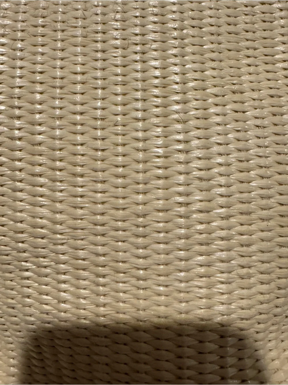 Kate Spade Cream Cobble Hill Straw and White Leather Handbag - Great condition!